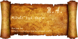 Mihályi Aura névjegykártya